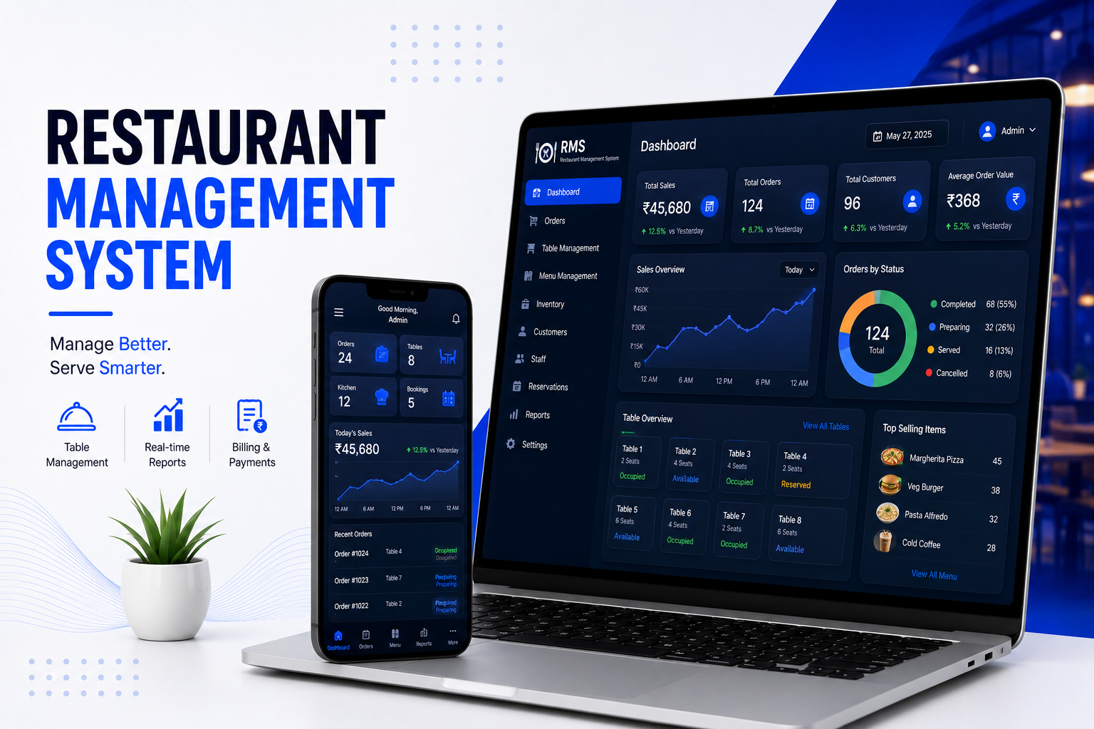 Restaurant Management System — VertexWing