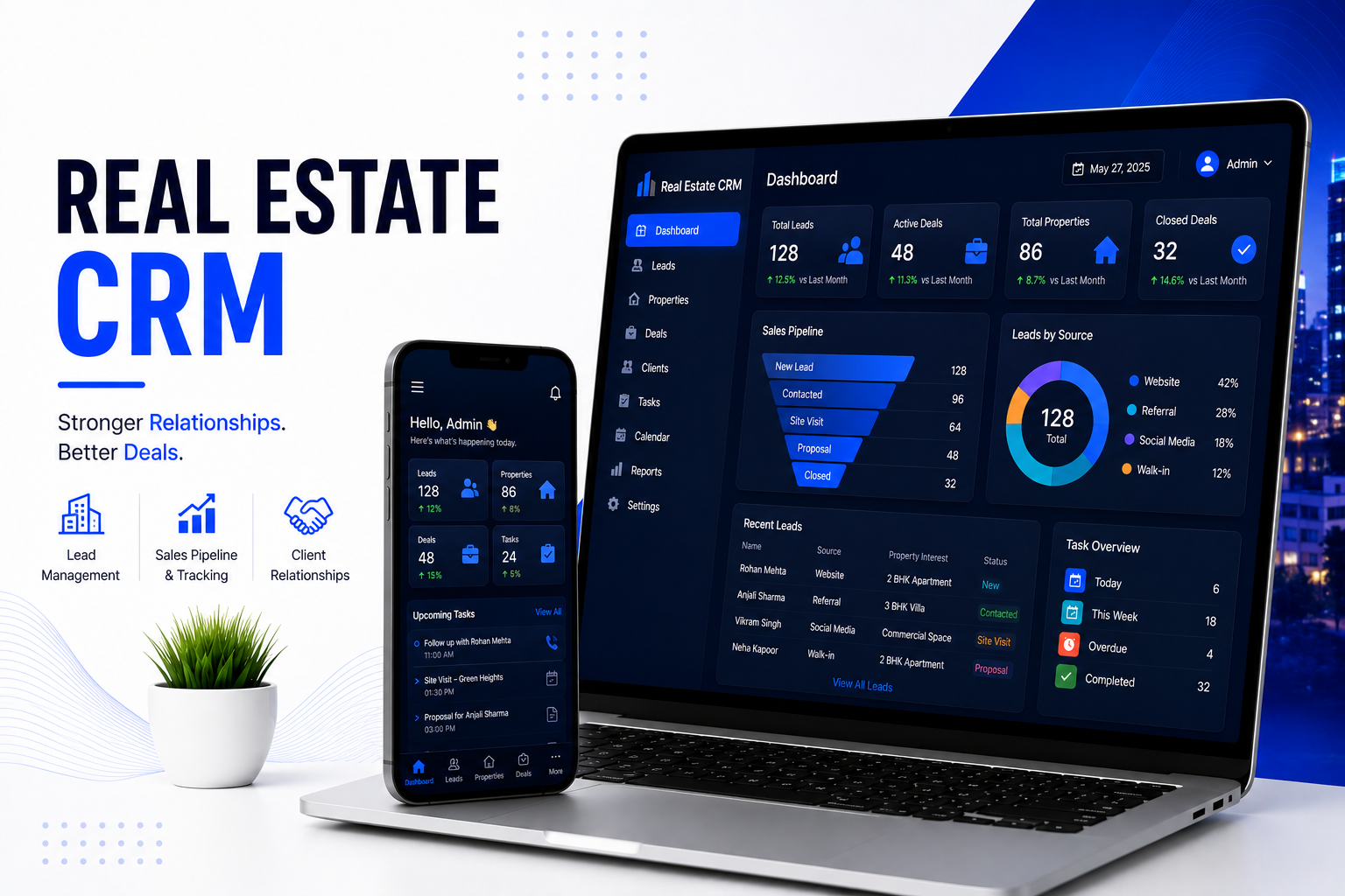 Real Estate CRM — VertexWing